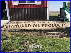 10 Standard Oil Products Double Sided Porcelain Strip Sign