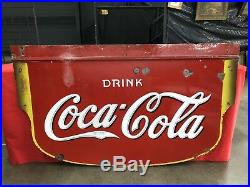1930's Porcelain Coca-Cola/gas/oil Sign Nashville Tennessee