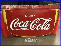 1930's Porcelain Coca-Cola/gas/oil Sign Nashville Tennessee
