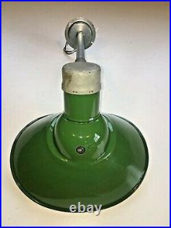 1940's Goodrich 13 X 11 Green Porcelain Sign Light Industrial Gas Station VTG