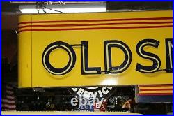 1940s-50s Oldsmobile double-sided porcelain neon dealership sign