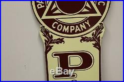 1940s Pacific Gas & Electric Service P. G. And E Diecut Porcelain Advertising Sign