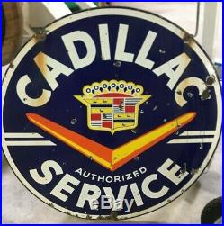 1950 Cadillac Service Dealership Porcelain Sign