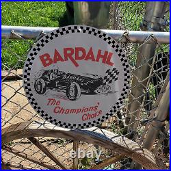 1962 Bardahl Champion's Choice Porcelain Gas & Oil Station Garage Man Cave Sign