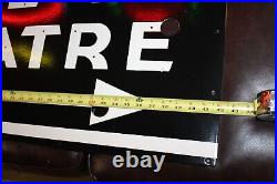 42 Drive In Theater Porcelain Neon Metal Sign Skin Route 66 Movie Gas Oil USA