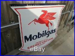 48x48 Org. 1932 Mobilgas Pegasus Socony DSP Authentic Gas & Oil Porcelain Sign