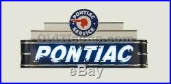 4 Ft Pontiac Neon Garage Sign Made In Usa! Gas & Oil Porcelain Sign