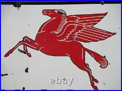 4ft. 48 authentic DSP org. 1920 Mobil Pegasus Gas & Oil Co. Porcelain Sign