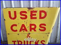 Antique porcelain A one (Used Cars), Ford Dealer Sign Make A Great Table