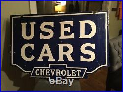Chevrolet Used Car Porcelain Sign