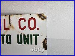 Conoco gas station TEXAS oilfield oil vintage porcelain lease sign