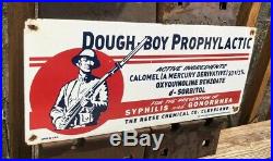 Dough-boy Prophylactic Porcelain Metal Sign Gas Health Syphilis Reese Chemical