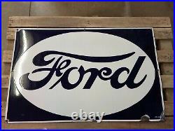 Ford Gas Oil Vintage Collectable Porcelain Sign