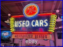 Ford Sign Porcelain neon dealership automotive gas oil
