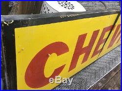 Large Original Chevrolet Dealer Porcelain Sign