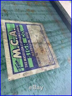 Large Vtg Valvoline Advertising Sign Metal Tin Not Porcelain Motor Oil Car 6x3