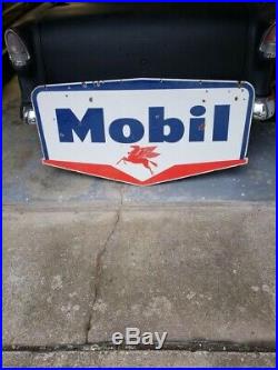 Mobil Porcelain Gas Sign Double Sided