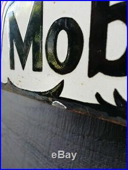 Mobil gas enamel sign Mobil Pegasus sign porcelain sign Vacuum Oil Petrol old