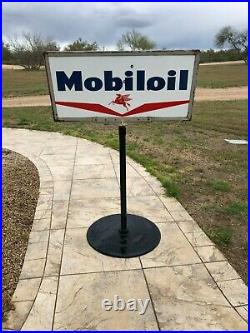 Mobiloil Porcelain Lollipop Sign