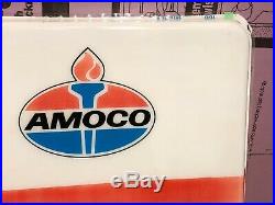 ORIGINAL Vintage AMOCO MOTOR CLUB SIGN Standard Gas Oil Patina OLD CAN SHIP