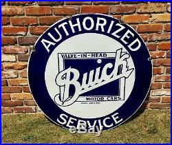 Original 42 Buick Porcelain Automotive Sign