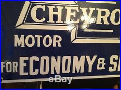Original Chevrolet Service Porcelain Sign