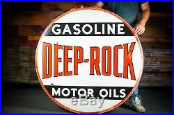 Original Deep Rock Motor Oils Porcelain Sign
