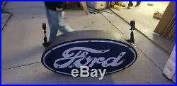 Original Ford Dealership Automotive Gas Oil Porcelain Neon Sign