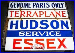 Original Hudson Essex Service Porcelain Dealership Sign