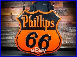 Original Phillips 66 Porcelain Neon Sign DSP WOW