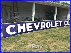 Original Porcelain Chevrolet Dealership Sign