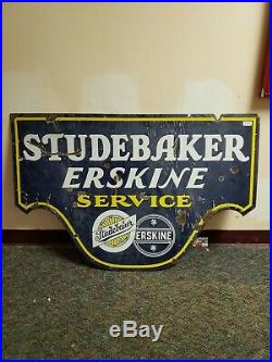 Original studebaker erskine service porcelain sign