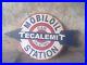 Porcelain Mobiloil Station Enamel Sign 30x40 Inches