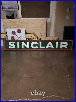 Rare Original 10 Ft Sinclair Porcelain Original Sign
