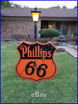 Rare phillips 66 porcelain sign 48in Single Sided