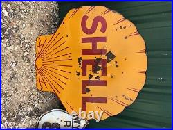 Shell gasoline porcelain sign
