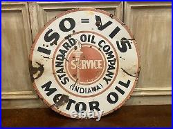 Standard Oil Iso Vis Porcelain Sign