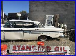 Standard Oil Porcelain Sign Gas Station Enamel Súper Rare Antique Original