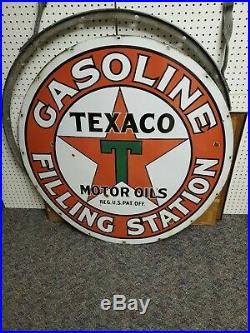 Texaco Filling Station Porcelain sign
