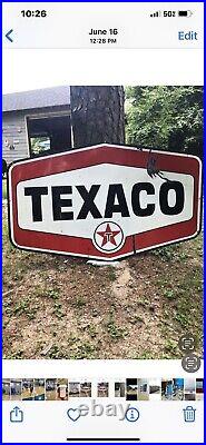 Texaco Porcelain Sign/Gas Station Pole