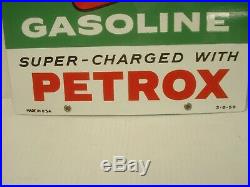 Texaco Vintage Sky Chief Supreme Petrox Pump Sign Porcelain 1959 Beautiful