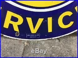 Very Large Chevrolet Double Sided Porcelain Sign