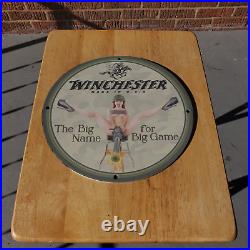 Vintage 1946 Winchester''The Big Name For Big Game'' Porcelain Gas & Oil Sign