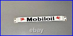 Vintage 32 Mobil Pegasus Gargoyledoor Push Bar Porcelain Sign Car Gas Oil