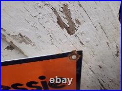 Vintage Chessie System Porcelain Sign Old Train Railroad Engineers Track Gas Oil