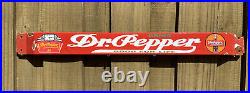 Vintage Dr Pepper Soda Porcelain Sign Door Bar Pop Oil Gas Station Store Drink