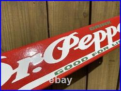 Vintage Dr Pepper Soda Porcelain Sign Door Bar Pop Oil Gas Station Store Drink