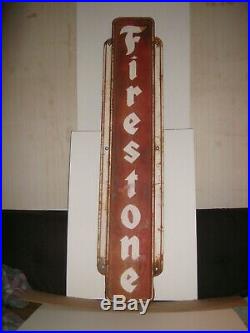 Vintage Firestone Vertical Sign
