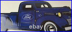 Vintage Ford Trucks Sign Gas Motor Oil Pump Automotive Service Porcelain Sign