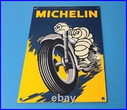 Vintage Michelin Tires Porcelain Gas Auto Motorcycle Service Store Pump Signs
